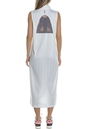 NIKE-υναικείο μακρύ φόρεμα NIKE CZ8282 W NSW DRESS AMD λευκό