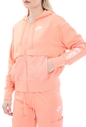 NIKE-Γυναικεία φούτερ ζακέτα NIKE NSW AIR FZ TOP FLC πορτοκαλί