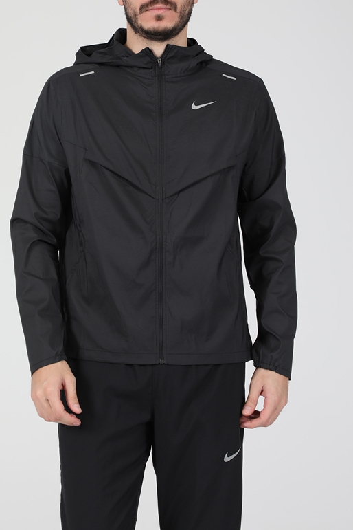 NIKE-Ανδρικό αδιάβροχο jacket ΝΙΚΕ μαύρο