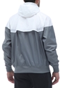NIKE-Ανδρικό αντιανεμικό jacket NIKE NSW SPE WVN LND WR HD JKT γκρι λευκό