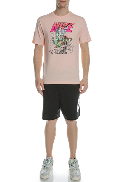 NIKE-Ανδρικό t-shirt NIKE NSW TEE BEACH JET SKI ροζ