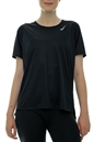NIKE-Γυναικείο αθλητικό t-shirt NIKE DD5927 W NK DF RACE TOP μαύρο