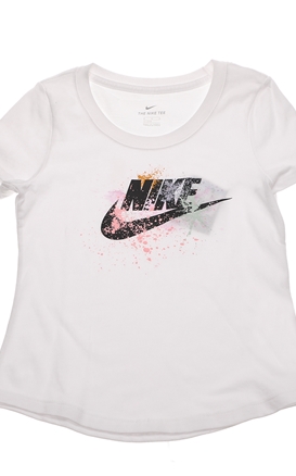 NIKE-Παιδικό t-shirt NIKE NSW TEE RTL SCOOP FUTURA λευκό
