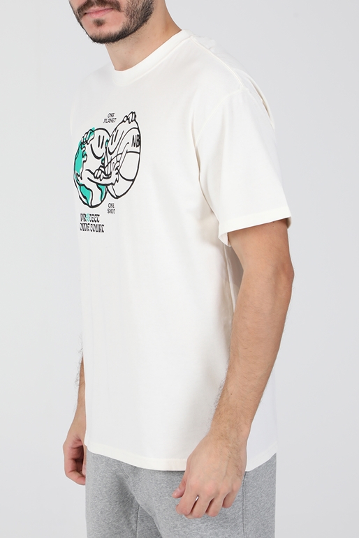NIKE-Ανδρικό t-shirt ΝΙΚΕ TEAM 31 COURTSIDE λευκό