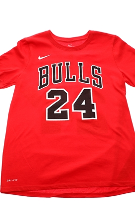NIKE-Παιδική μπλούζα NIKE NBA ICON N&N TEE-BULLS-MARKKA κόκκινη