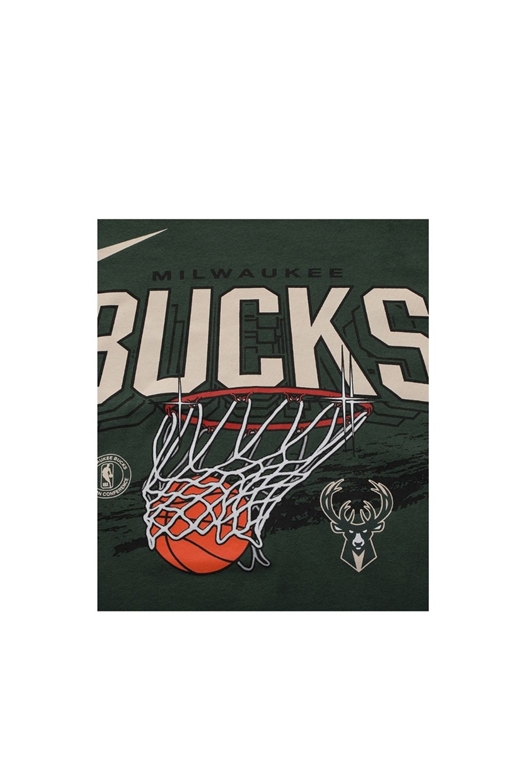 NIKE-Παιδικό t-shirt NIKE NBA BCK DRT TEE FNW HPS TM-BUCKS πράσινο