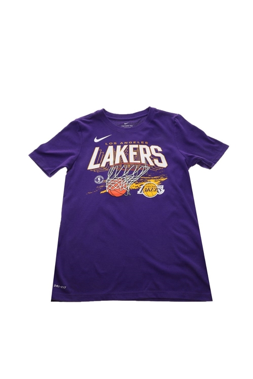 NIKE-Παιδικό t-shirt NIKE NBA LAK DRT TEE FNW HPS TM-LAKERS μοβ