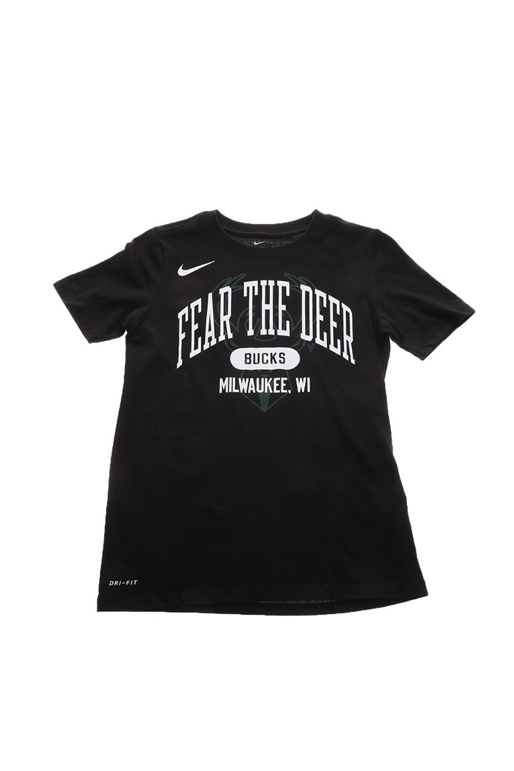 NIKE-Παιδικό t-shirt NIKE NBA DRY TEE FNW AR MTR-BUCKS μαύρο