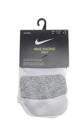 NIKE-Unisex κάλτσες running NIKE RACING ANKLE λευκές γκρι