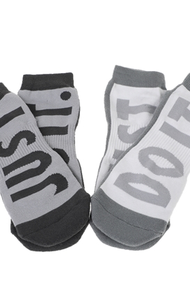 NIKE-Σετ από 2 ζευγάρια ανδρικές κάλτσες Nike Sportswear No-Show γκρι-λευκές
