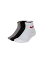 NIKE-Παιδικές κάλτσες σετ των 3 NIKE EVERYDAY CUSH ANKLE λευκό-γκρι-μαύρο