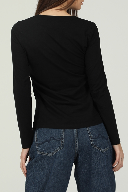 PEPE JEANS-Γυναικεία μακρυμάνικη μπλούζα PEPE JEANS NEW VIRGINIA μαύρη