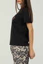 PEPE JEANS-Γυναικεία κοντομάνικη μπλούζα PEPE JEANS LIPS μαύρη