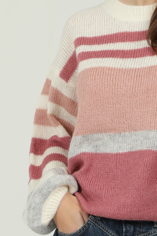 PEPE JEANS-Γυναικείο πουλόβερ PEPE JEANS MIMIE ροζ