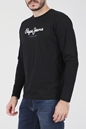 PEPE JEANS-Ανδρική μακρυμάνικη μπλούζα PEPE JEANS NOS EGGO μαύρη