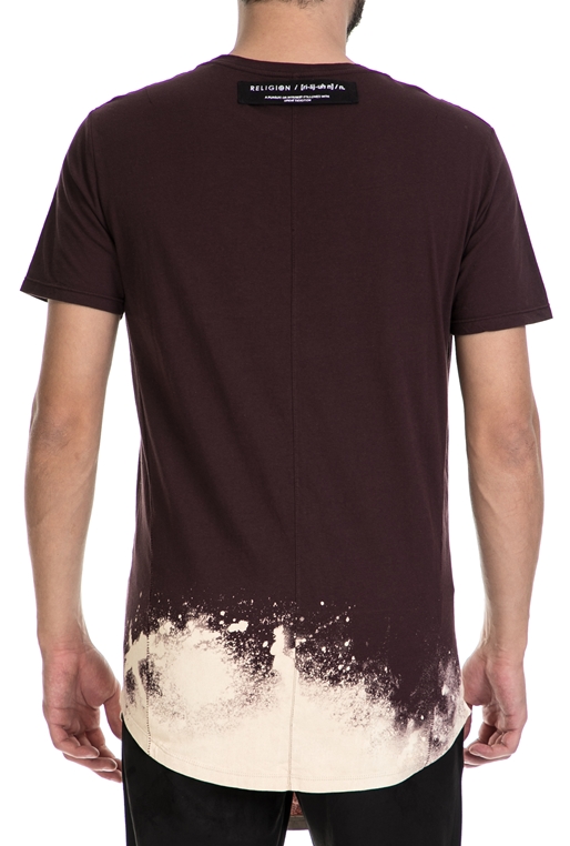 RELIGION-Ανδρικό T-shirt FROST RELIGION μαύρο-μπεζ 