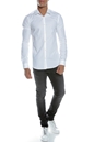 SCOTCH & SODA-Ανδρικό μακρυμάνικο πουκάμισο SCOTCH & SODA λευκό