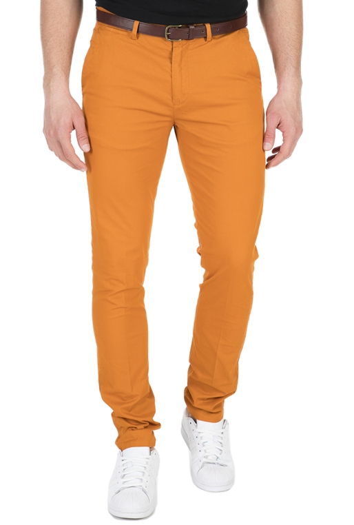 SCOTCH & SODA-Ανδρικό παντελόνι SCOTCH & SODA πορτοκαλί     