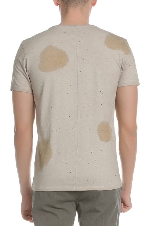SCOTCH & SODA-Ανδρικό t-shirt μπλούζα SCOTCH & SODA καφέ