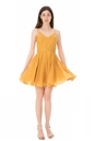 SCOTCH & SODA-Γυναικείο mini φόρεμα SCOTCH & SODA κίτρινο