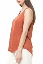 SCOTCH & SODA-Γυναικεία αμάνικη μπλούζα SCOTCH & SODA πορτοκαλί 