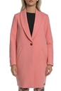 SCOTCH & SODA-Γυναικείο παλτό SCOTCH & SODA ροζ
