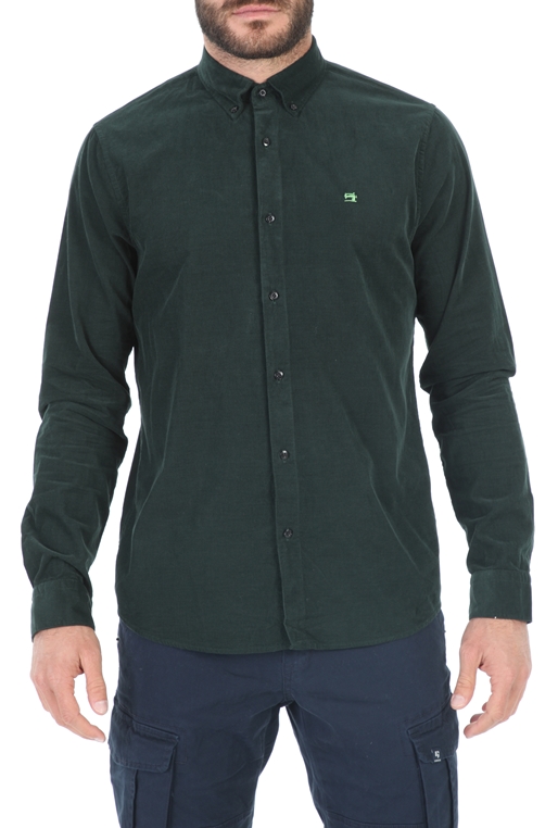 SCOTCH & SODA-Ανδρικό πουκάμισο SCOTCH & SODA REGULAR FIT πράσινο