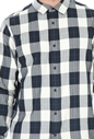 SCOTCH & SODA-Ανδρικό πουκάμισο SCOTCH & SODA REGULAR FIT ασπρόμαυρο