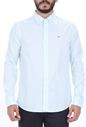 SCOTCH & SODA-Ανδρικό πουκάμισο SCOTCH & SODA REGULAR FIT- Striped oxford λευκό μπλε