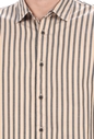 SCOTCH & SODA-Ανδρικό πουκάμισο SCOTCH & SODA REGULAR FIT- Cotton twill μαύρο μπεζ