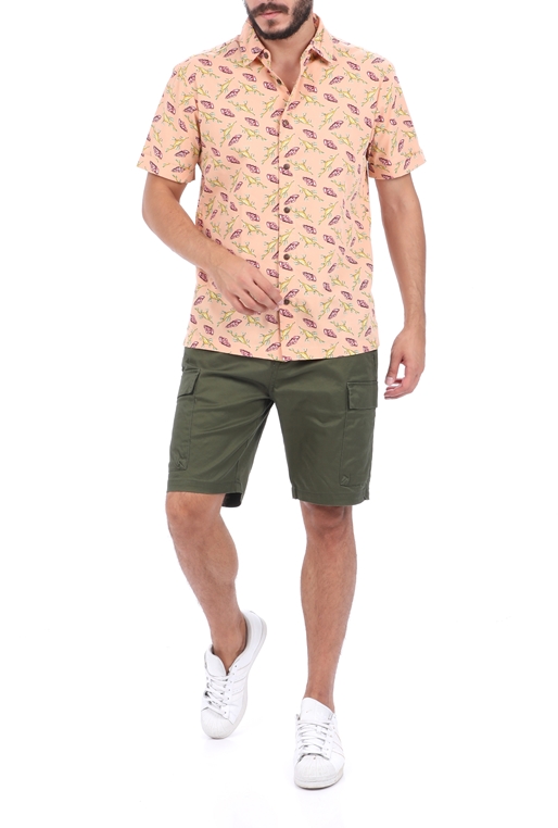 SCOTCH & SODA-Ανδρικό πουκάμισο SCOTCH & SODA HAWAII FIT ροζ