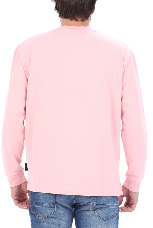 SCOTCH & SODA-Ανδρική φούτερ μπλούζα SCOTCH & SODA Oversized heavy jersey ροζ