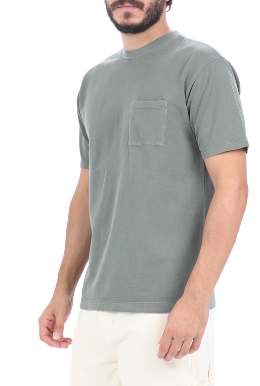SCOTCH & SODA-Ανδρικό t-shirt SCOTCH & SODA Organic cotton garment-dyed γκρι