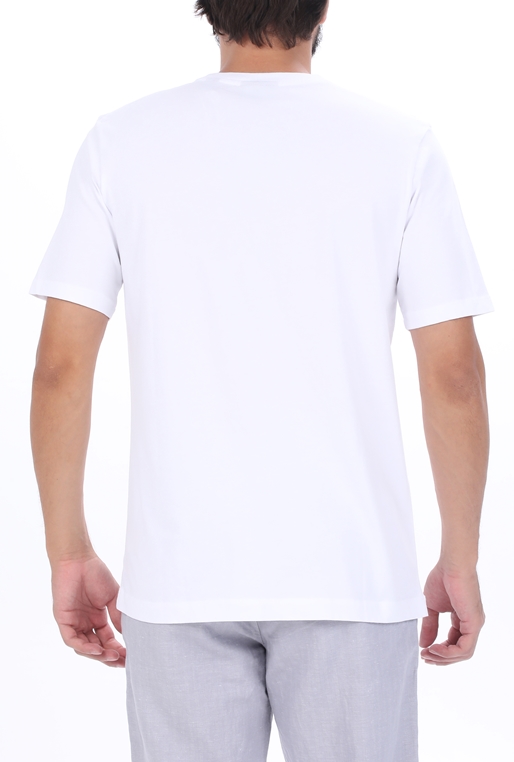 SCOTCH & SODA-Ανδρικό t-shirt SCOTCH & SODA Cotton-jersey logo artwork t-s λευκό