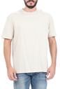 SCOTCH & SODA-Ανδρικό t-shirt SCOTCH & SODA Mercerized Relaxed chestpocket μπεζ