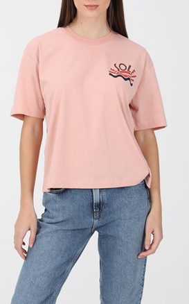 SCOTCH & SODA-Γυναικεία κοντομάνικη μπλούζα SCOTCH & SODA ροζ