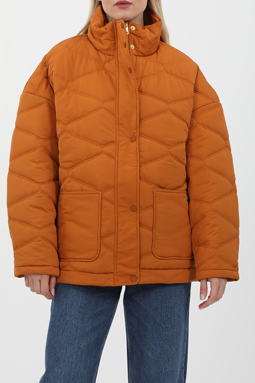 SCOTCH & SODA-Γυναικείο jacket SCOTCH & SODA Water repellent quilted cocoon καφέ