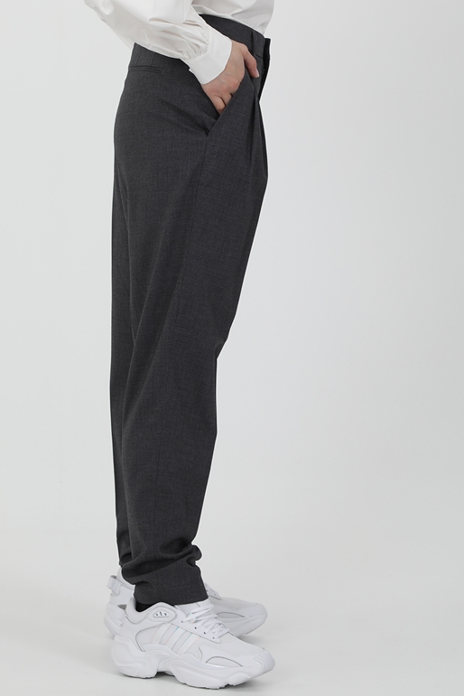 SCOTCH & SODA-Γυναικείο παντελόνι SCOTCH & SODA Tailored carrot-leg high-rise γκρι