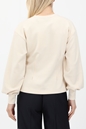 SCOTCH & SODA-Γυναικεία μπλούζα SCOTCH & SODA Voluminous sleeve sweat λευκή
