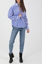 SCOTCH & SODA-Γυναικεία μπλούζα SCOTCH & SODA Utility rib cord top γαλάζια