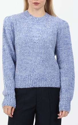 SCOTCH & SODA-Γυναικείο πουλόβερ SCOTCH & SODA Loose fit crewneck pullover μπλε