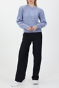 SCOTCH & SODA-Γυναικείο πουλόβερ SCOTCH & SODA Loose fit crewneck pullover μπλε 