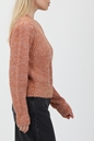 SCOTCH & SODA-Γυναικείο πουλόβερ SCOTCH & SODA Loose fit crewneck pullover κεραμιδί