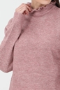 SCOTCH & SODA-Γυναικείο πουλόβερ SCOTCH & SODA Ruffled high-neck recycled ροζ