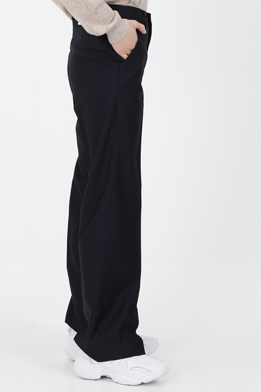 SCOTCH & SODA-Γυναικείο παντελόνι SCOTCH & SODA Edie herringbone tailored wide μπλε