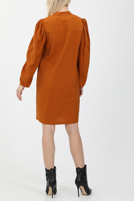 SCOTCH & SODA-Γυναικείο mini φόρεμα SCOTCH & SODA Special sleeved πορτοκαλί