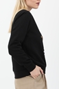 SCOTCH & SODA-Γυναικεία φούτερ μπλούζα SCOTCH & SODA Regular fit crewneck μαύρη
