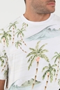 SCOTCH & SODA-Ανδρικό t-shirt SCOTCH & SODA 166058 Printed jersey crewneck λευκό