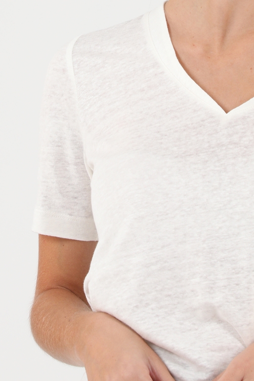 SCOTCH & SODA-Γυναικεία λινή μπλούζα SCOTCH & SODA λευκή