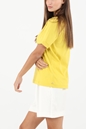 SCOTCH & SODA-Γυναικείο t-shirt SCOTCH & SODA 166215 Relaxed-fit Organic Cotton κίτρινο
